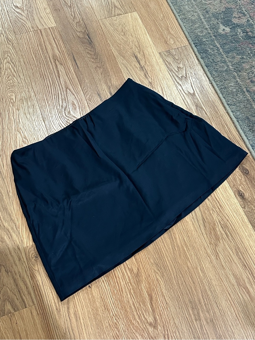 Navy Satin Skort Abercrombie & Fitch Size L